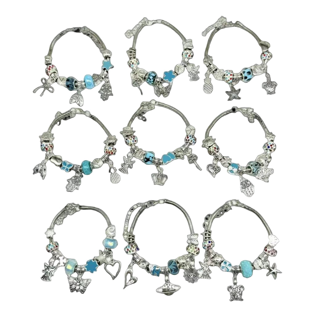 Pulseiras Berloque com 3 Charms Inclusos